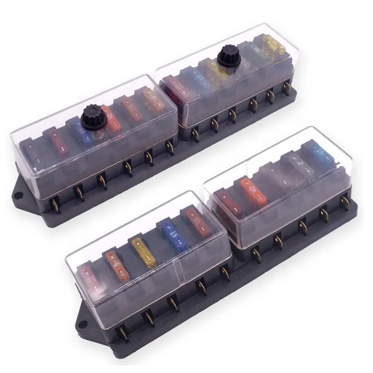 4 6 8 10 12 Way Wire Harness Blade Car Auto Fuse Block Automotive Fuse Holder Tractor Ato Blade Fuse Holder Box Manufacturer