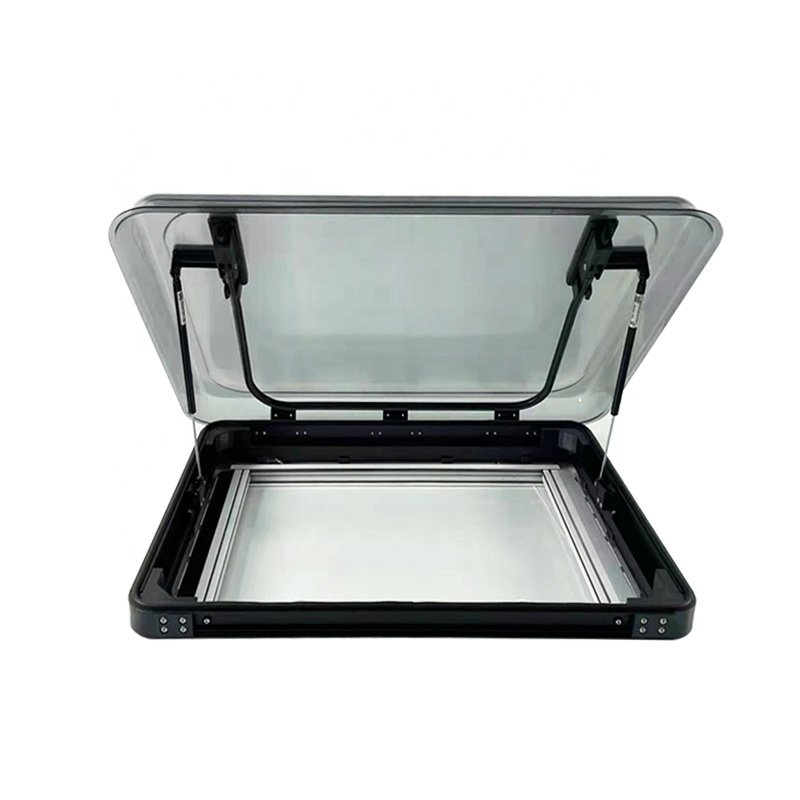 Rv Skylight Sunroof Aluminum Led Light Car Roof Window Gauze Screen Blackout Curtain