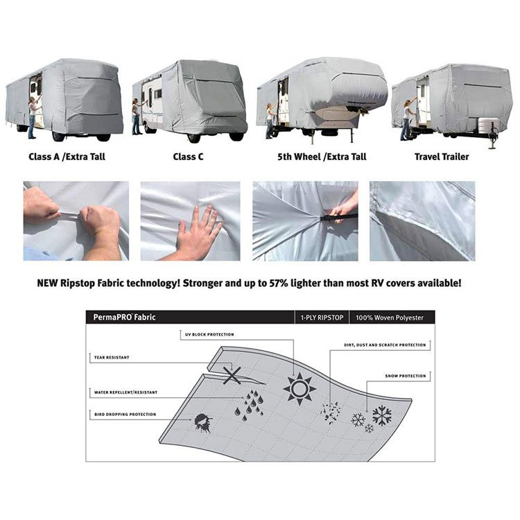 Auto Body Protector Waterproof Non-woven Waterproof Rv Cover Car Trailer Covers Caravan Cover