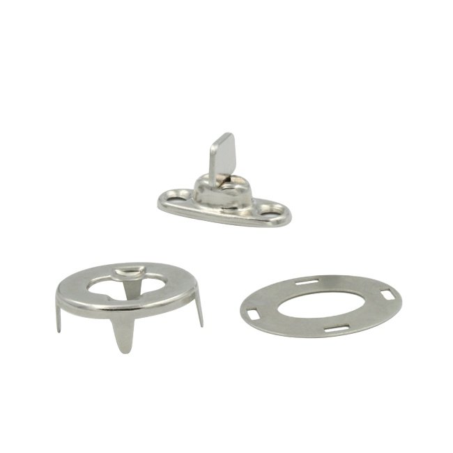 Twist-Lock Fastener Button Back Cloth-to-Cloth Set (Nickel-Plated Brass) Car Boat
