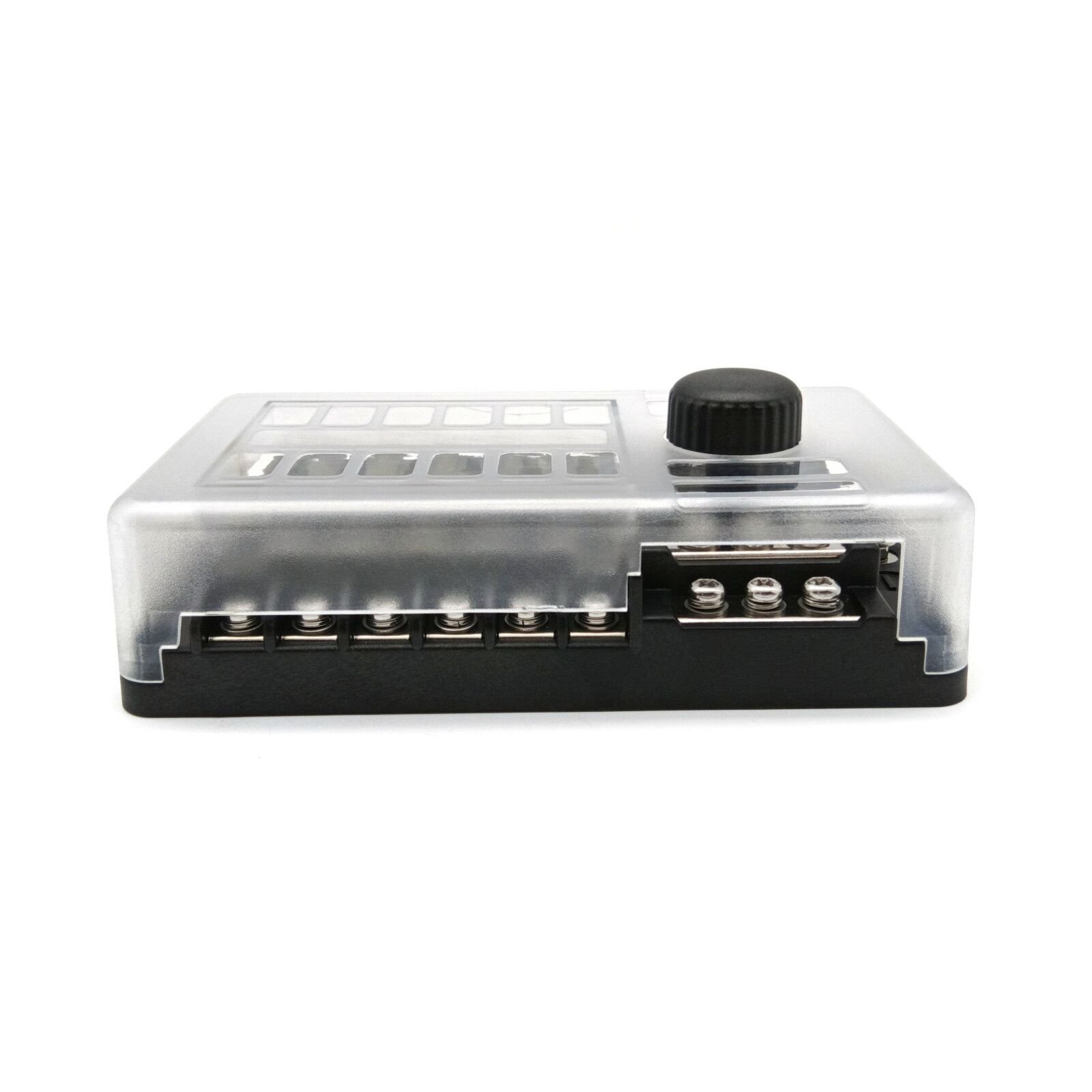 ATC/ATO 12 Circuit Fuse Box 12 Way Fuse Block W/Negative Bus for 12V/24V Vehicle Car Boat Marine Auto