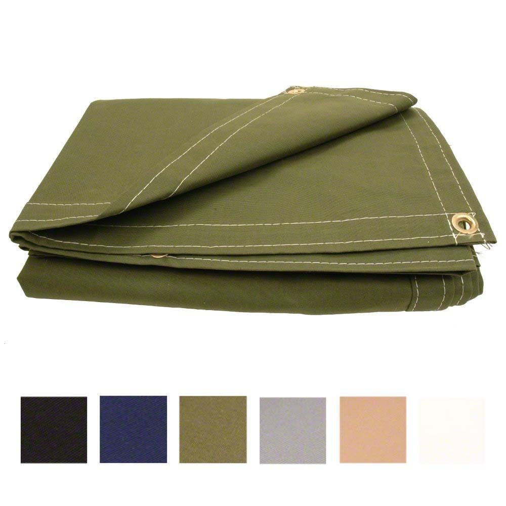 100% Cotton Canvas Poly Cotton Flame Retardant Tarps for Firewood Storage and Generator Cover