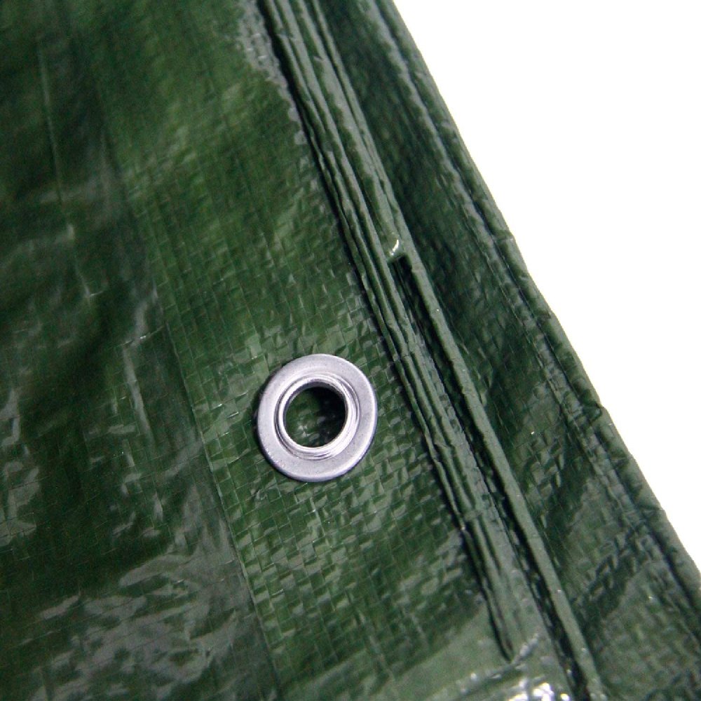 Waterproof Poly Tarps 10X10 Feet Army Green Roof 5 Mils Durable PE Tarpaulin for Hiep Quang's Outdoor Boat Cover