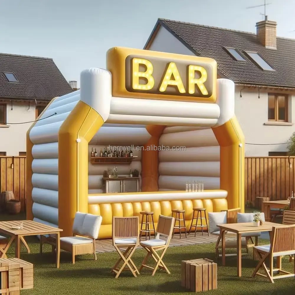 New Design Outdoor Inflatable Pool Bar Tent for Backyard Parties and Water Features for Swimming Pools