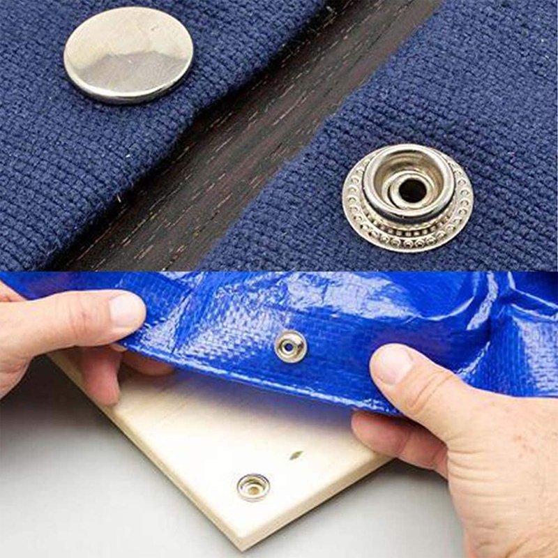 STAINLESS STEEL Snap Fastener Button With Screw for Canvas Snaps Kit Copper Alloy Marine Grade Boat Cover
