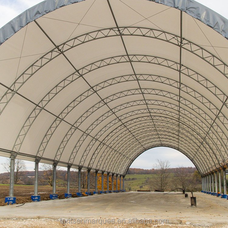 Heavy Duty 15 X 30 Outdoor PVC Storage Tent Waterproof Garden Tool Shelter for Boat Bike Goat House Farm Shed with Steel Frame