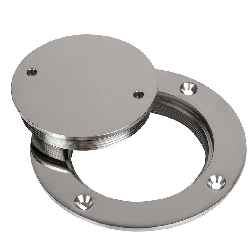 6 Inch Stainless Steel 316 Marine Boat High Polishing Mirror Hatch Cover Hole Floor Deck Plate with Key