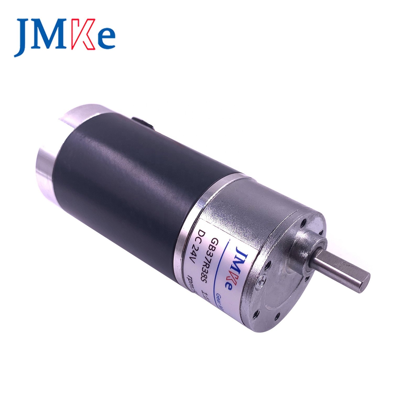 JMKE 37mm DC Gear Motor with Brush Commutation and Permanent Magnet Construction Round Cover Eccentric Shaft