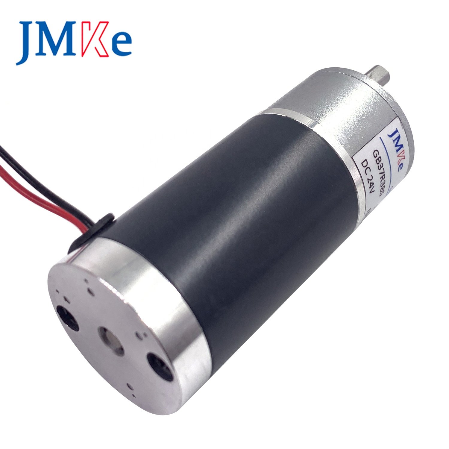 JMKE 37mm DC Gear Motor with Brush Commutation and Permanent Magnet Construction Round Cover Eccentric Shaft