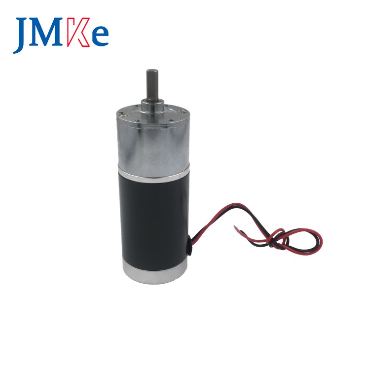 JMKE 37mm DC Gear Motor with Brush Commutation and Permanent Magnet Construction Round Cover Eccentric Shaft