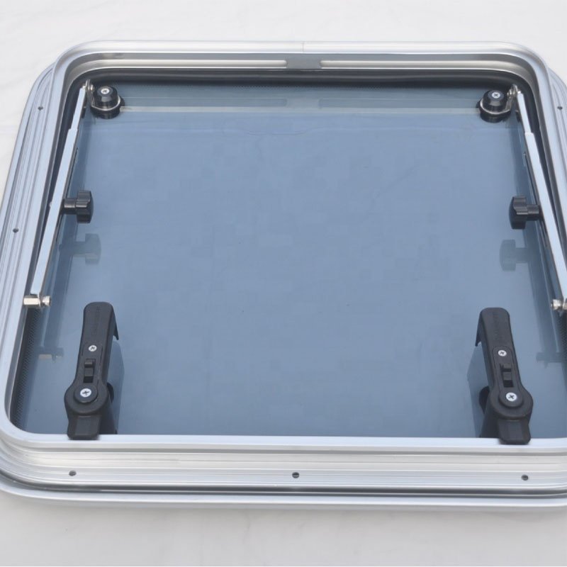 Feitine Customized Marine Boat RV Skylight Hatch Window Tempered Glass Aluminum Boat Deck Hatch for Boats Yacht RV
