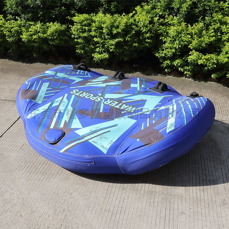 New Super Towable Tube for Boating, Full Nylon Cover Tube with Handles,1-2 Person Wings Inflatable Towable Tube for Water Sports