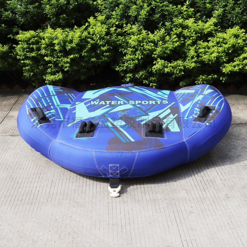 New Super Towable Tube for Boating, Full Nylon Cover Tube with Handles,1-2 Person Wings Inflatable Towable Tube for Water Sports