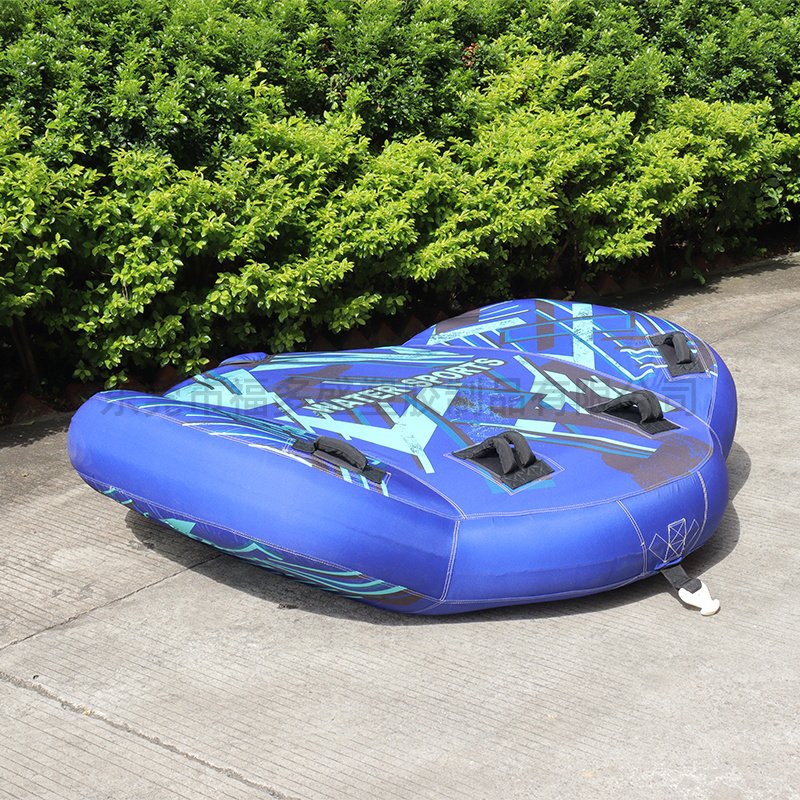New Super Towable Tube for Boating, Full Nylon Cover Tube with Handles,1-2 Person Wings Inflatable Towable Tube for Water Sports