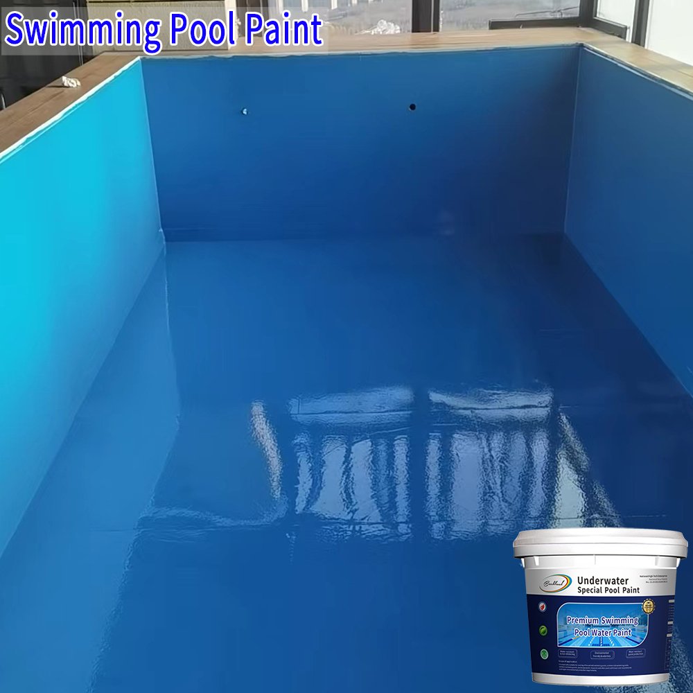 Underwater Paint Factory Polyurethane Waterproof Coating Cover 4 Sqm/kg Swimming Pool Coating for Cement Swimming Pool and Wall