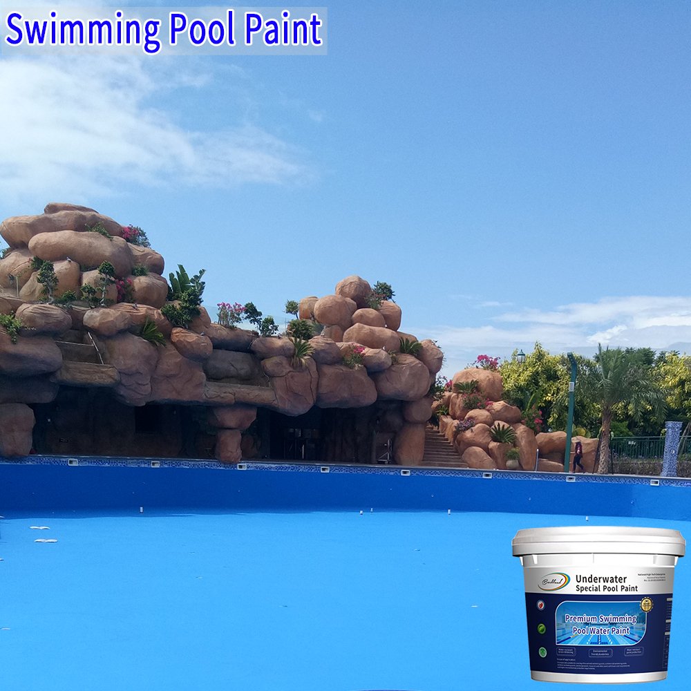 Underwater Paint Factory Polyurethane Waterproof Coating Cover 4 Sqm/kg Swimming Pool Coating for Cement Swimming Pool and Wall