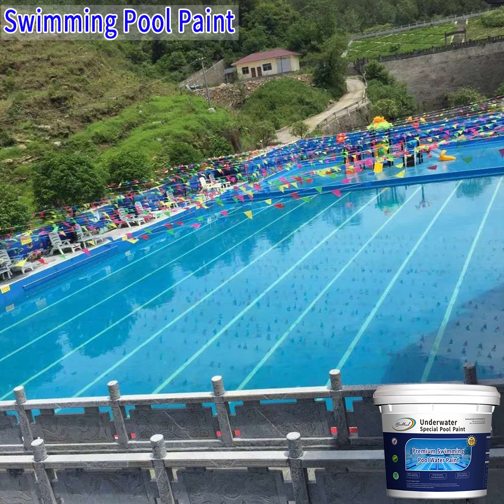 Underwater Paint Factory Polyurethane Waterproof Coating Cover 4 Sqm/kg Swimming Pool Coating for Cement Swimming Pool and Wall