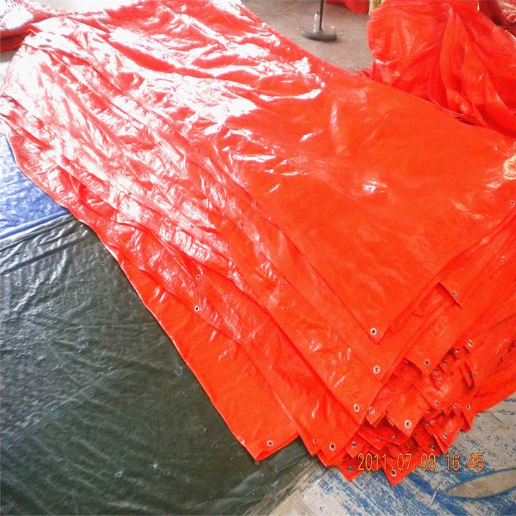 Organic Silicon Cotton 100gsm Orange Roll Tent Tar Tarpaulin for Paint Truck Boat Cover Pe Tarpaulin to Somalia