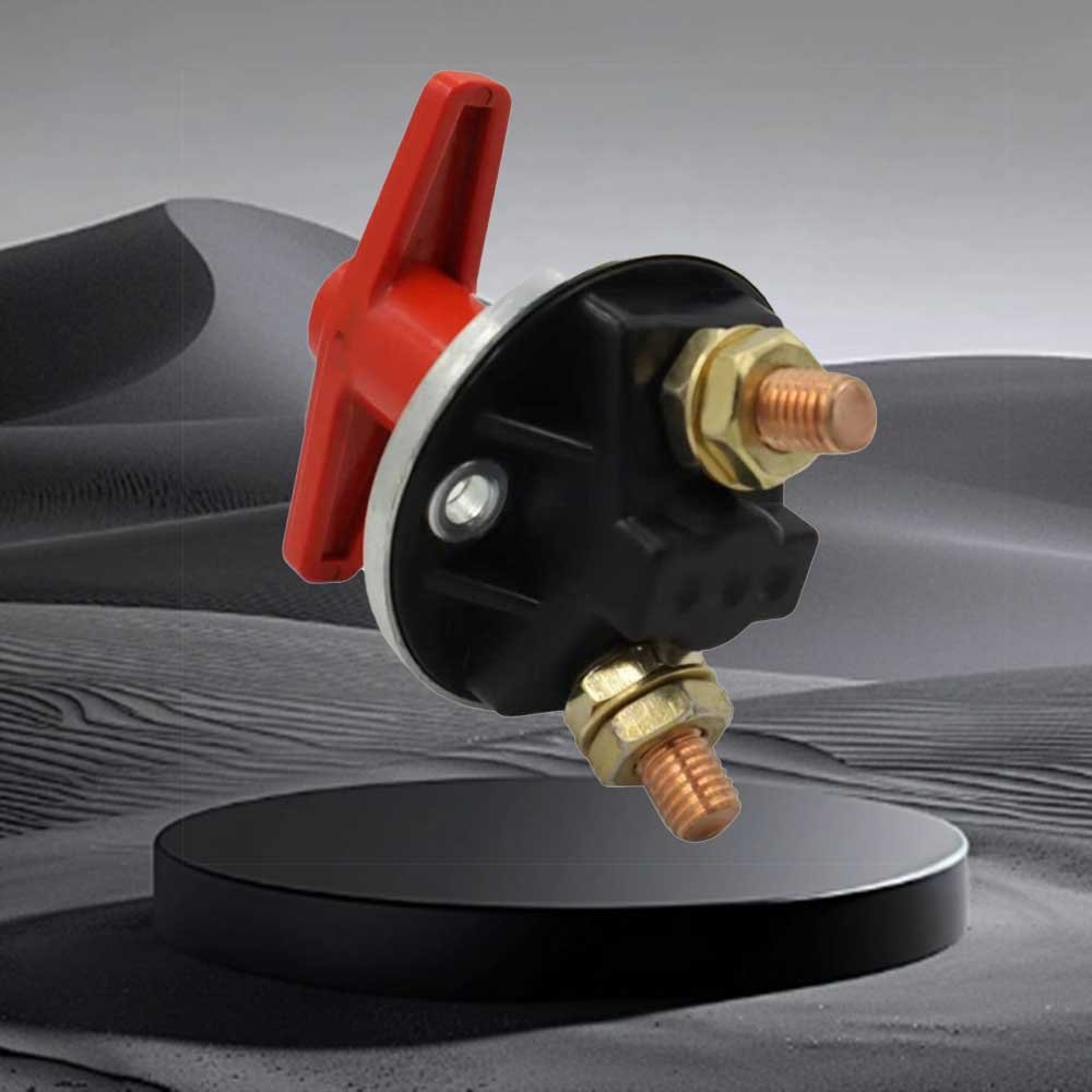 OSWELL Switch Battery Isolator Cut Power Kill Switch 400A 24V Heavy Duty with Key Waterproof Cover Battery Isolator Switch