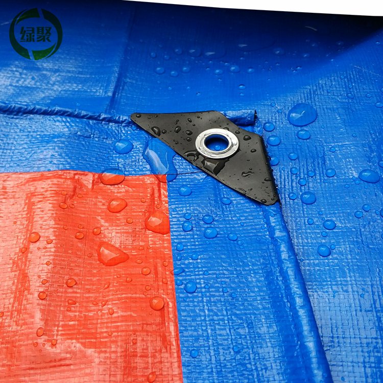 12x26ft 4x8m Pe Terpal Blue Orange Color Pe Waterproof Laminated Tent Tarpaulin