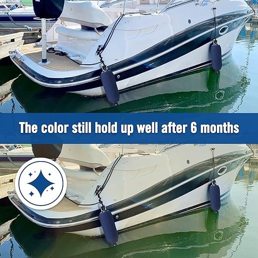 2024 Customized Polyester Boat Fenders Cover Navy Blue Marine Great Fender Bumper Thickened Wear-Resistant Bumper Cover
