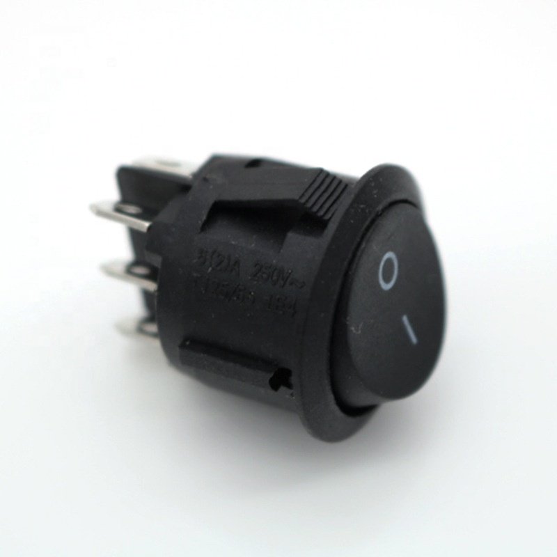 KCD2 6 Pin Spst on off Automotive No Light Transparent Cover Round Rocker Switch Series Waterproof Rocker Switch
