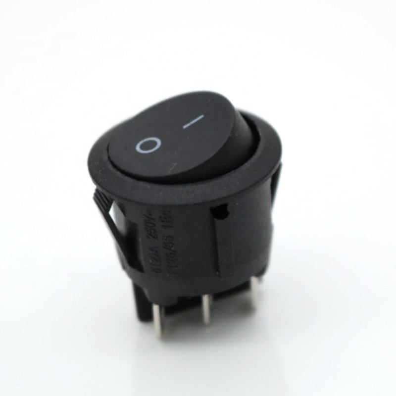 KCD2 6 Pin Spst on off Automotive No Light Transparent Cover Round Rocker Switch Series Waterproof Rocker Switch