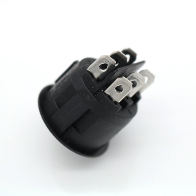 KCD2 6 Pin Spst on off Automotive No Light Transparent Cover Round Rocker Switch Series Waterproof Rocker Switch