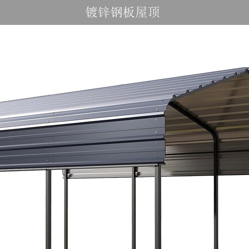 10*15 FT Metal Carport Galvanized Steel Roof Multi-Use Shelter Sturdy Metal Carport for Cars Boats and Tractors
