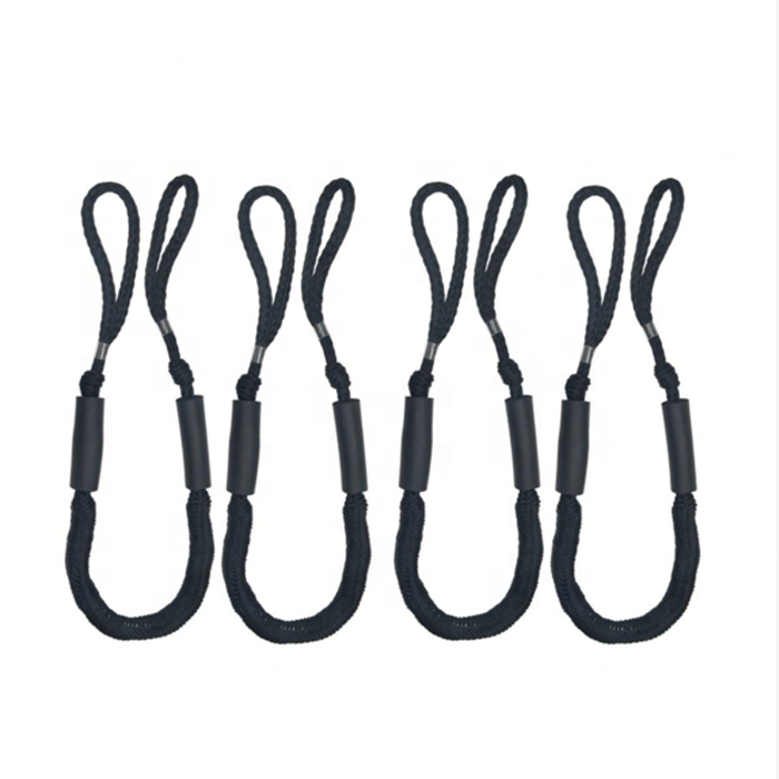 10mm 12mm Diameter Bungee Core PE Cover 4ft 5ft 6ft Length Bungee Dock Rope for Boat ,yacht
