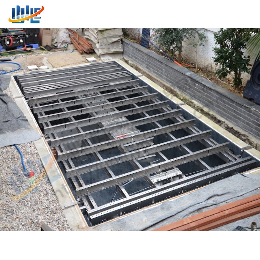 Mobile Floor Swimming Pool Stainless Steel Hydraulic Lifting System Cylinder Home Swimming Pool Solution
