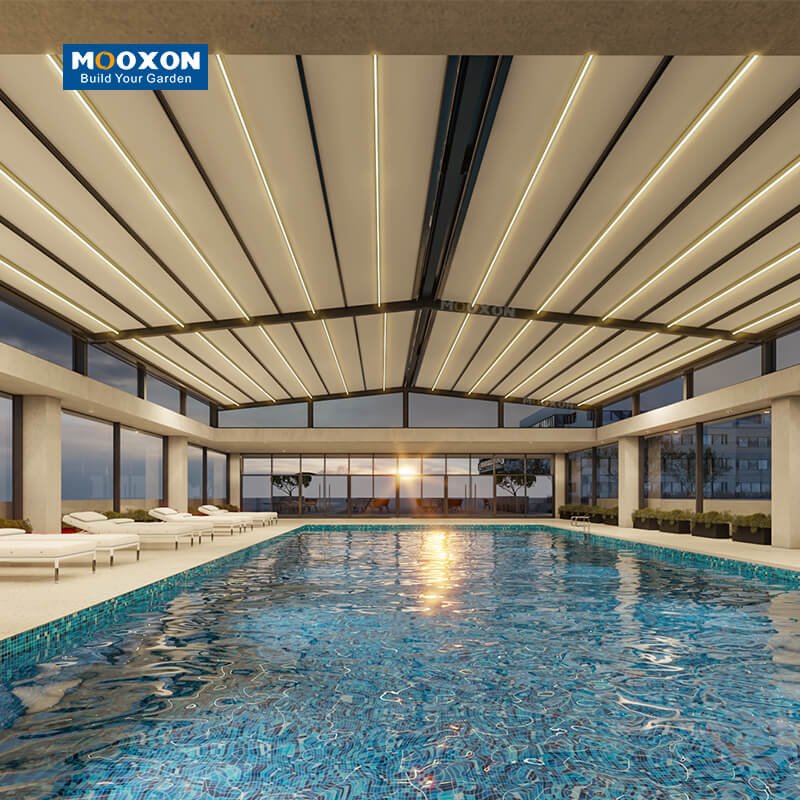 Mooxon Innovative Cantilever Design Retractable Pergola - Maximize Your Awning Outdoor Shade Area
