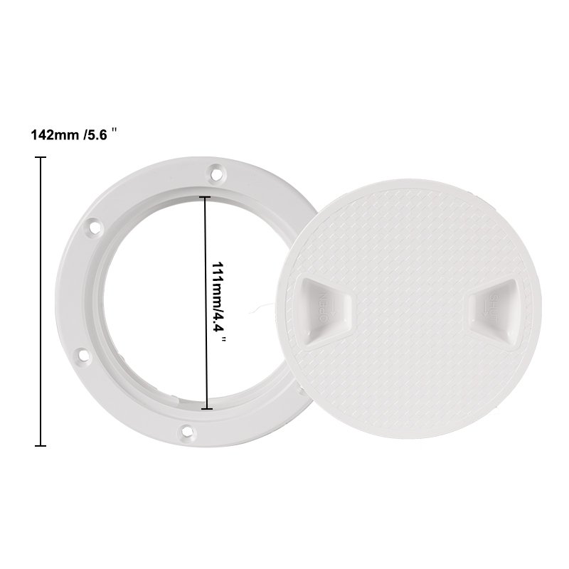 4" ABS Deck Hatch Cover for Marine Boat Screw Out ABS Deck Hatch Cover