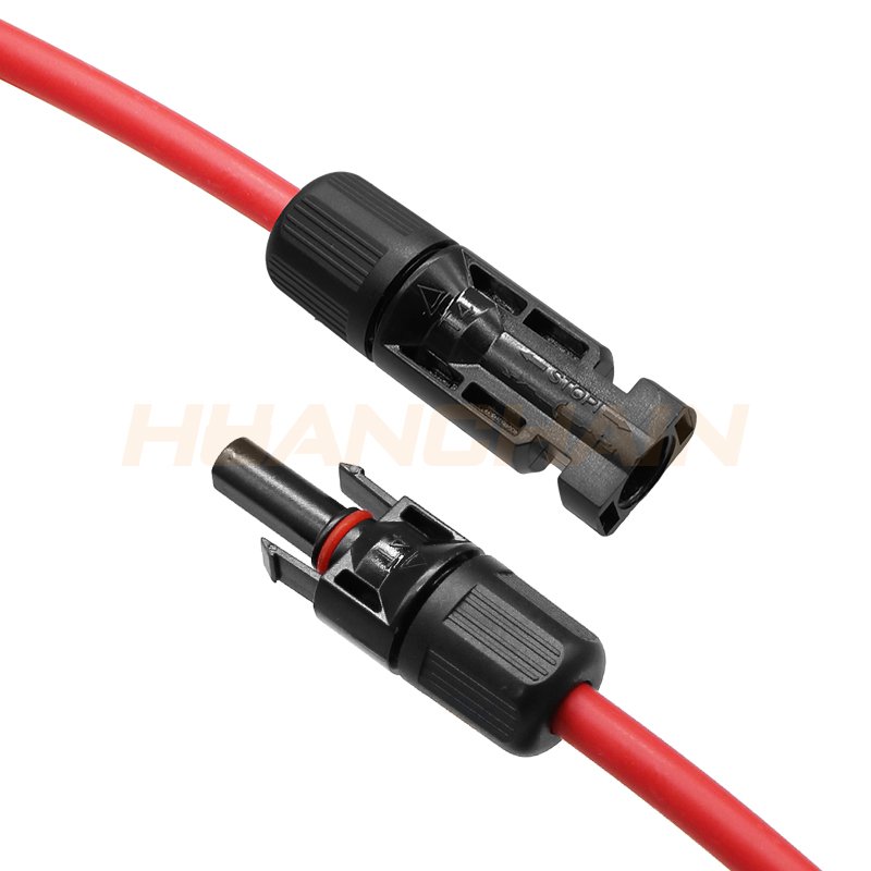 10AWG Solar Cable PV with Protection Cover Solar Wire with Tool-Free Solar Connectors IP68 Waterproof
