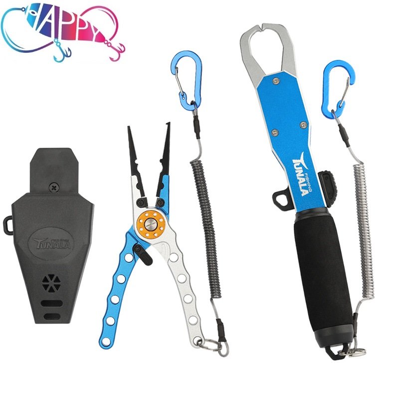 Multi-colors Aluminum Fishing Pliers Clamp Split Ring Tungsten Steel Blade Line Cutter Multifunction Fishing Tackle Tool Pesca