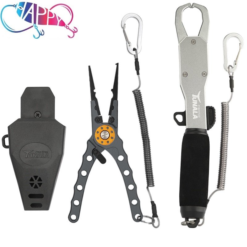 Multi-colors Aluminum Fishing Pliers Clamp Split Ring Tungsten Steel Blade Line Cutter Multifunction Fishing Tackle Tool Pesca