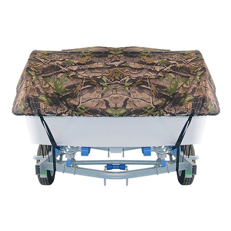 NHCX Universal Trailerable Boat Cover Jungle Wood Camo Style Boat Cover