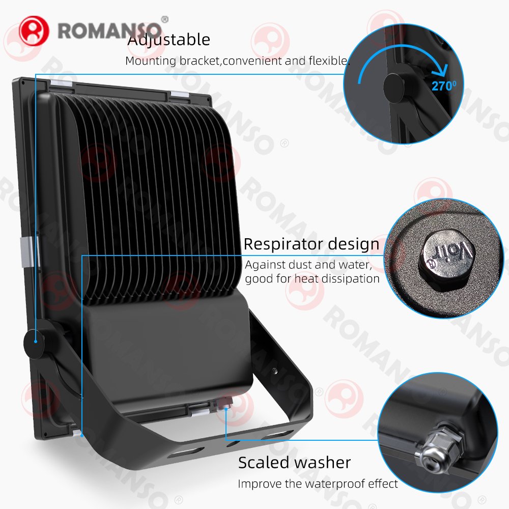 5 Year Warranty Outdoor Glass Cover 50W 100W 150W 300W Led Floodlight