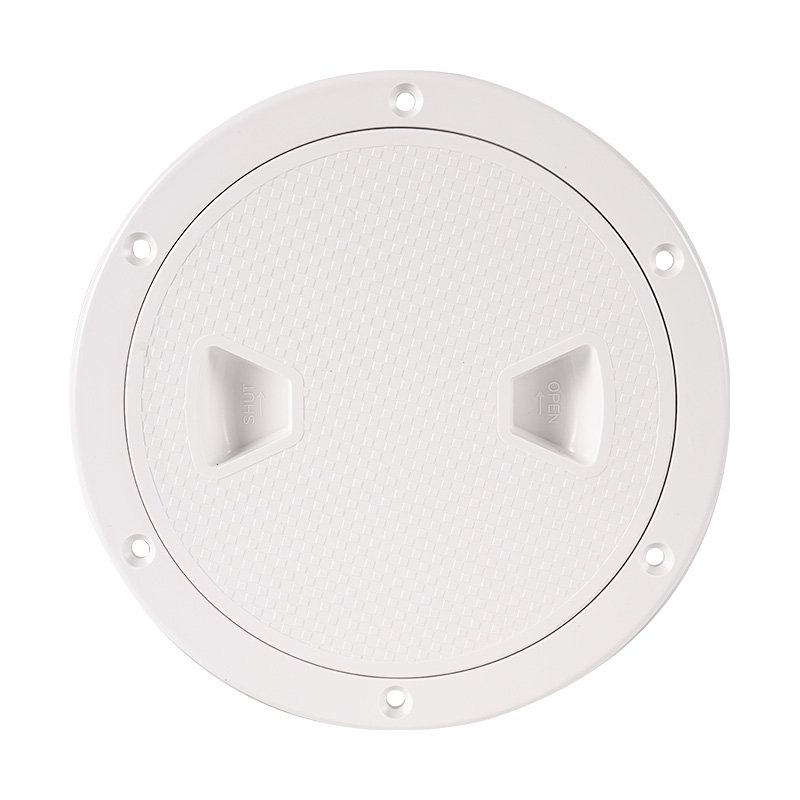 6" ABS Plastic Marine Boat Screw Out Round ABS Deck Inspection Access Hatch Cover for Marine RV Yacht Boat Accessories
