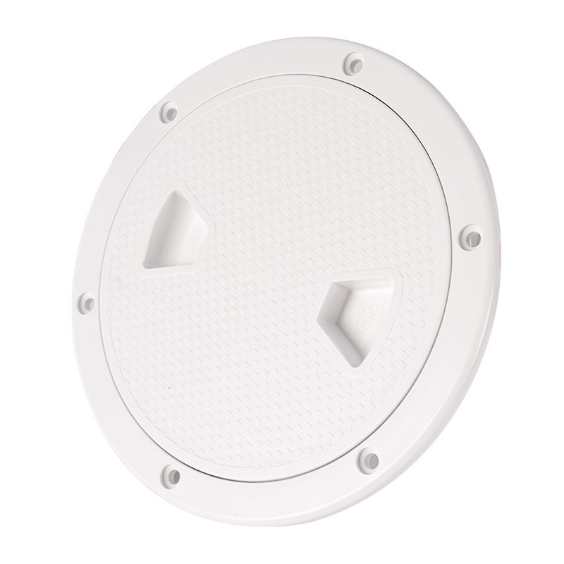6" ABS Plastic Marine Boat Screw Out Round ABS Deck Inspection Access Hatch Cover for Marine RV Yacht Boat Accessories