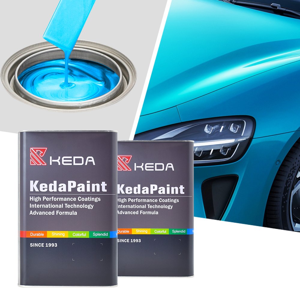 1K 2K Good Cover Color Basecoat Automotive Refinish Paint Lacquer Easy Spray Matte Silver Gray Black Metallic Car Paint
