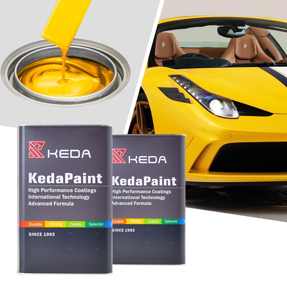 1K 2K Good Cover Color Basecoat Automotive Refinish Paint Lacquer Easy Spray Matte Silver Gray Black Metallic Car Paint