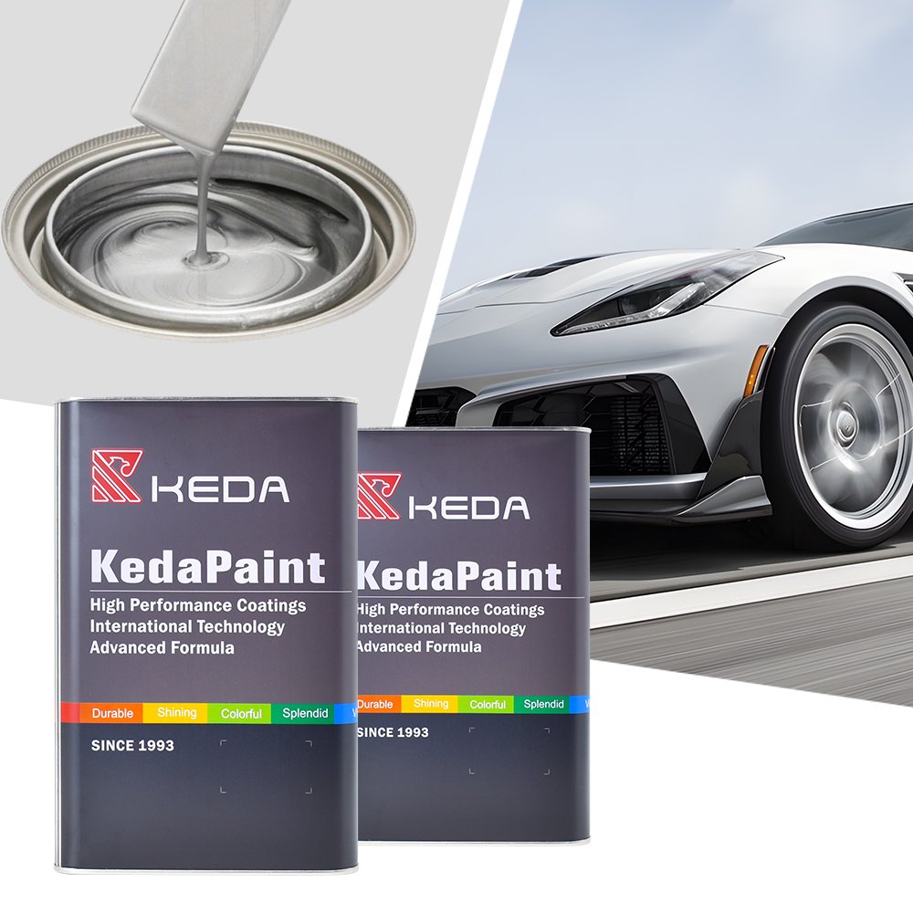 1K 2K Good Cover Color Basecoat Automotive Refinish Paint Lacquer Easy Spray Matte Silver Gray Black Metallic Car Paint
