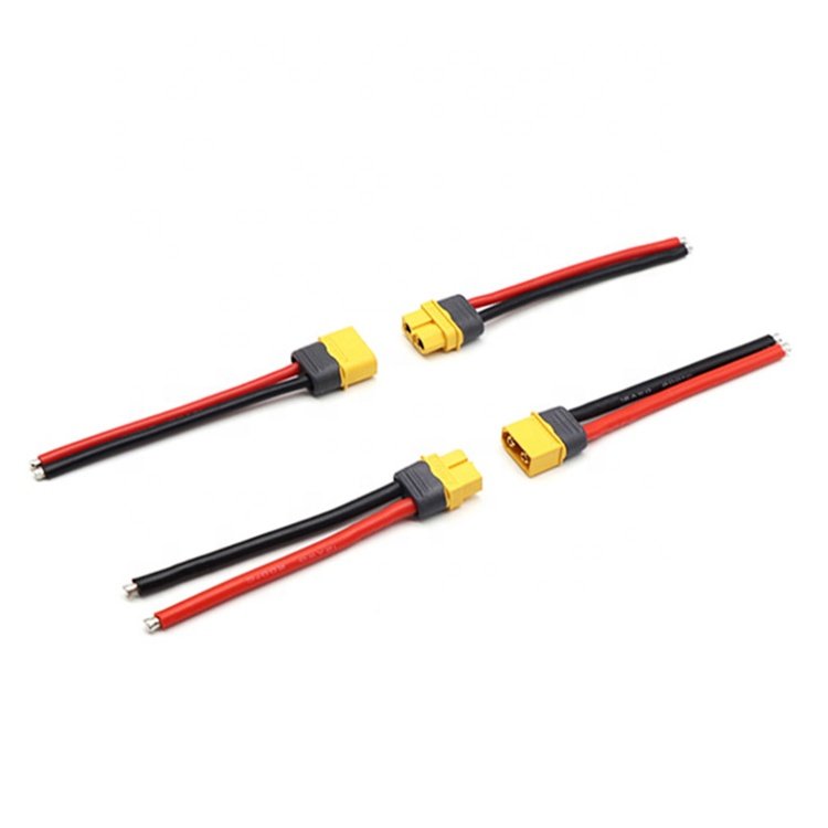 10 Pair Male Female Amass XT60H XT60H-F XT60H-M XT60-H XT60 Bullet Plug RC Silicone Cable Connector With Cap Black Sheath Cover