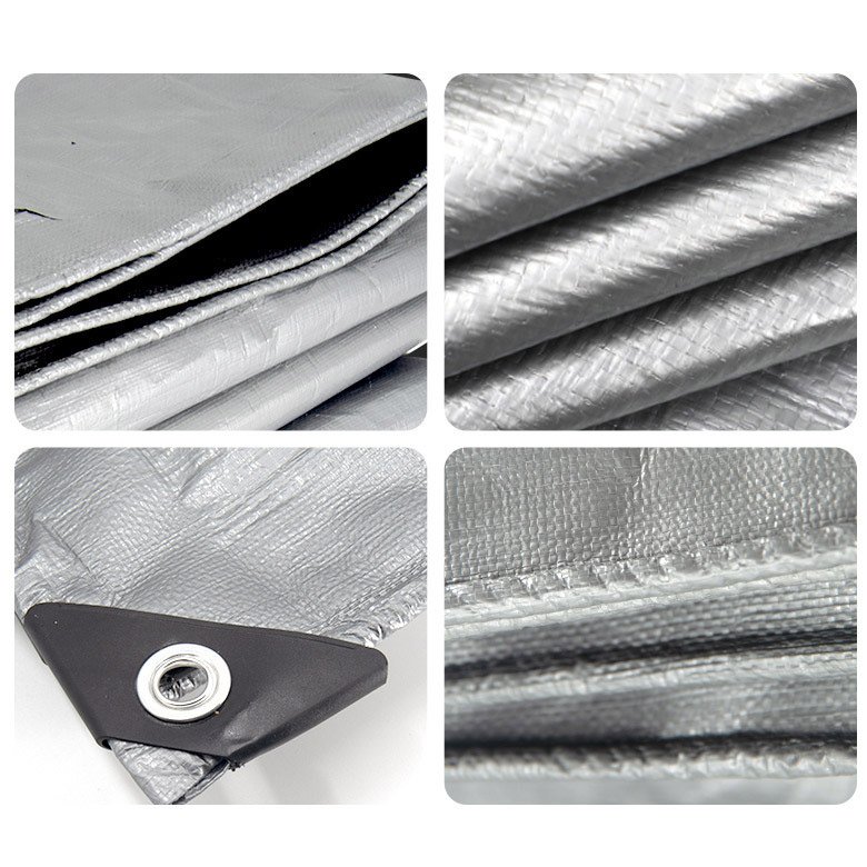 PVC Tarpaulins Waterproof Heavy Duty Tent Cover Blue White Truck Tarpaulin for Outdoor Facilities Boat Covering