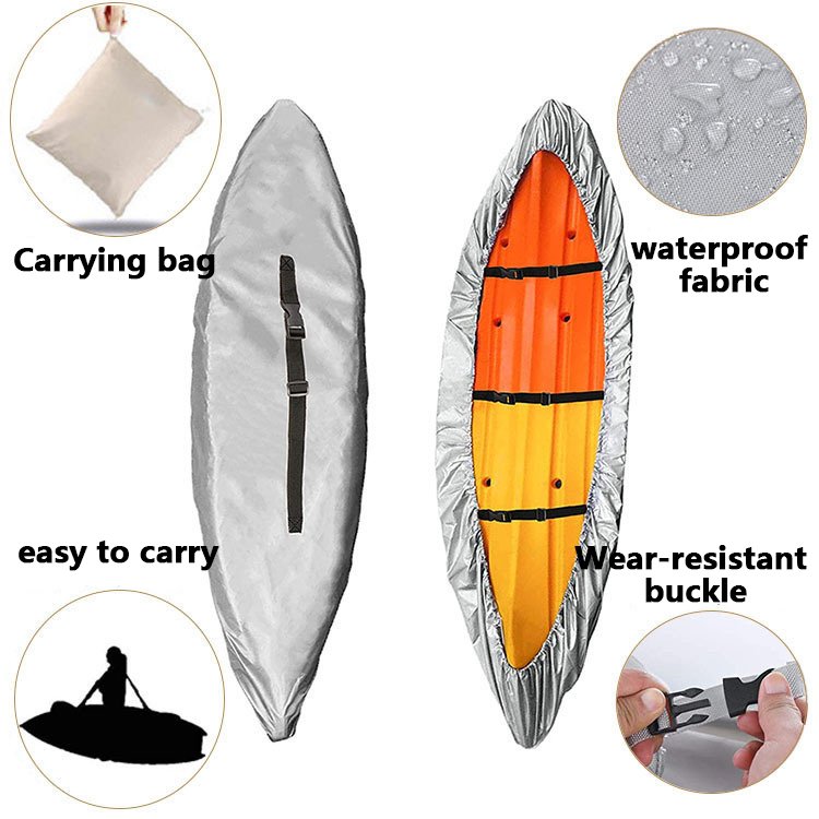 Kayak Accessories Durable 420D Polyester Heavy Duty Waterproof Kayak Boat Cover
