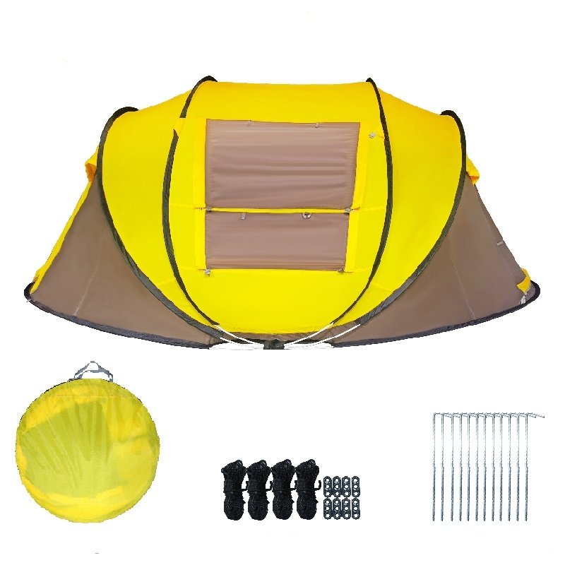 5~6 Person Fiberglass Outdoor Camping Pop up Tent Waterproof Material Eco-friendly Pop-up Boat Tent