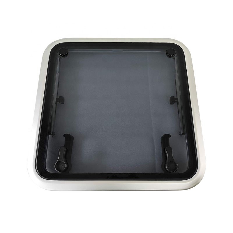 Hot Sale Square Customized Marine Boat RV Skylight Escape Hatch Window Aluminum Tempered Glass Deck Hatch for Boats Yacht RV