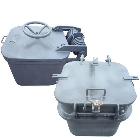 Small Steel Marine Watertight Weathertight Hatch Cover square Rectangle Round Shapes