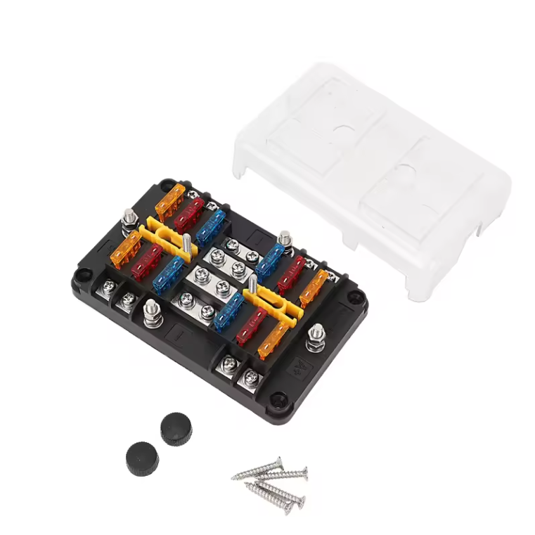 8 Way Fuse Box Dual Circuit Automotive Fuse Box Holder Panel
